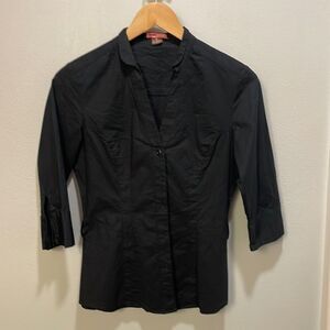 MAX Rave woman’s black button down shirt